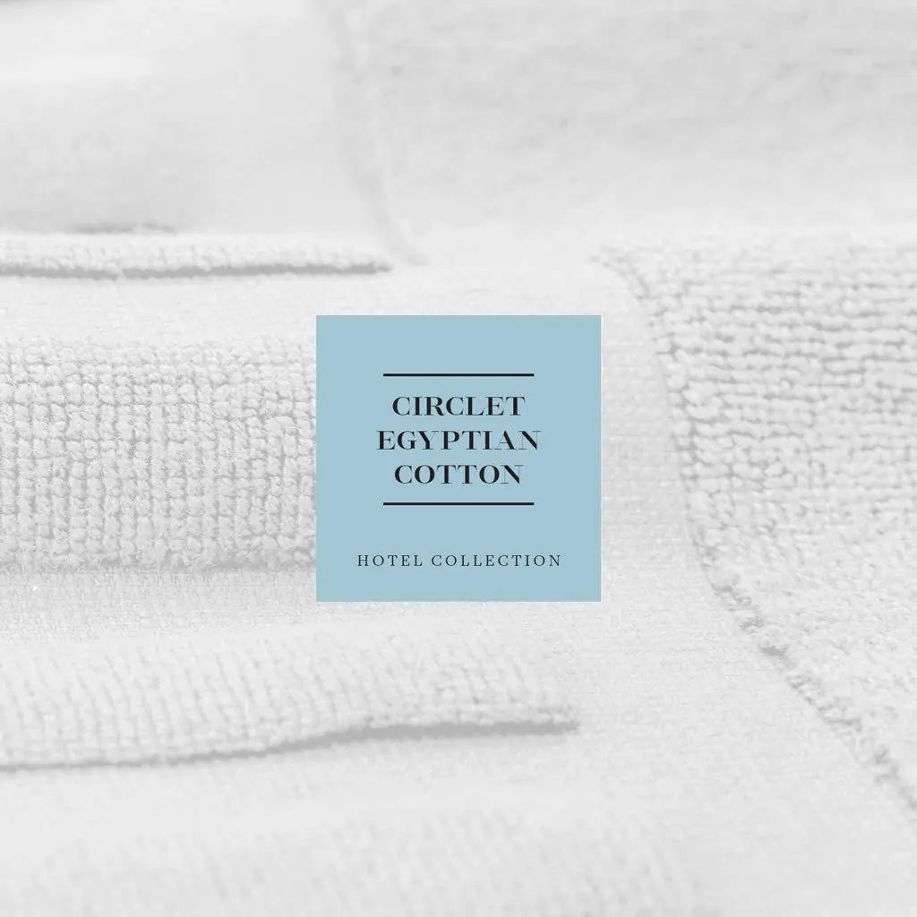 Luxury Bath Mat Floor Towel Set Grey White 22 x34 in 2 Pack Absorbent Cotton